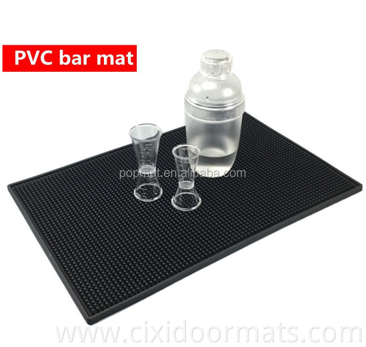 Factory directly supply cheap custom table pvc bar mat